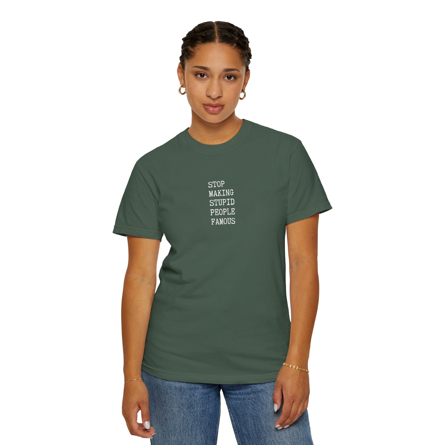 STUPID PEOPLE Unisex Garment-Dyed T-shirt