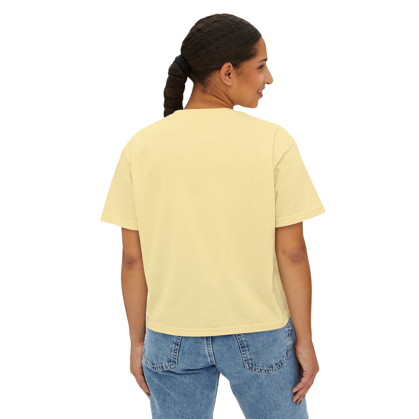 DOXIE NOT LISTENING Women's Boxy Tee