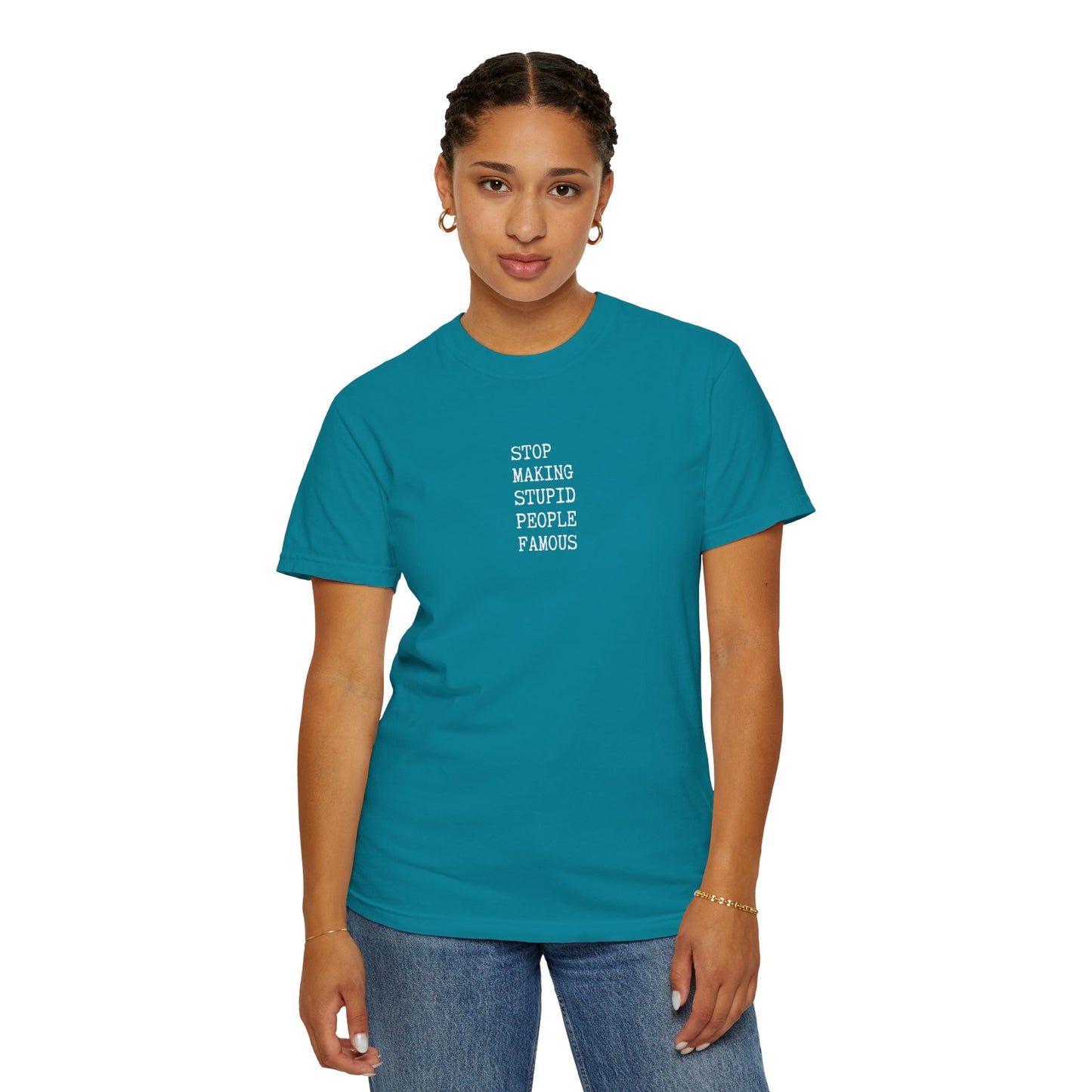 STUPID PEOPLE Unisex Garment-Dyed T-shirt