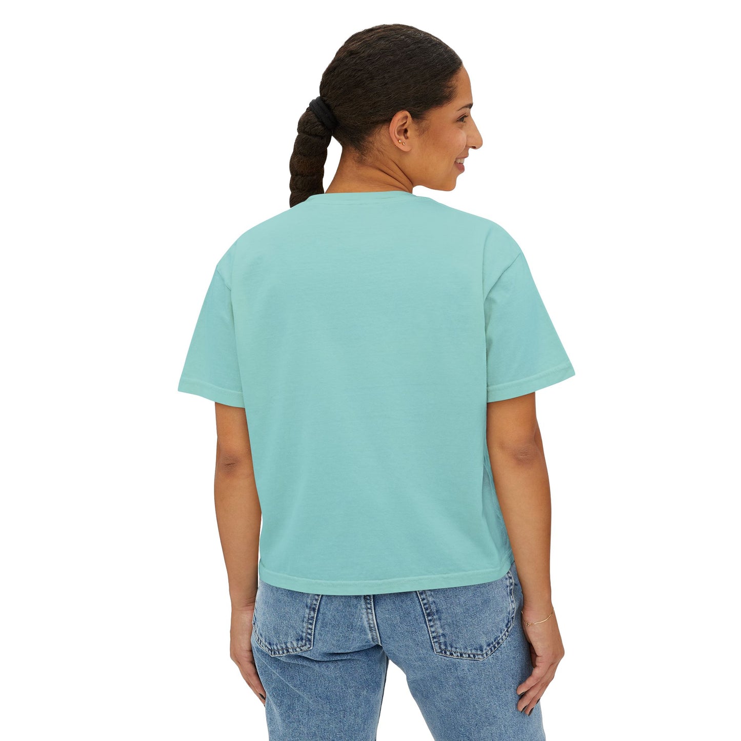 DOXIE NOT LISTENING Women's Boxy Tee