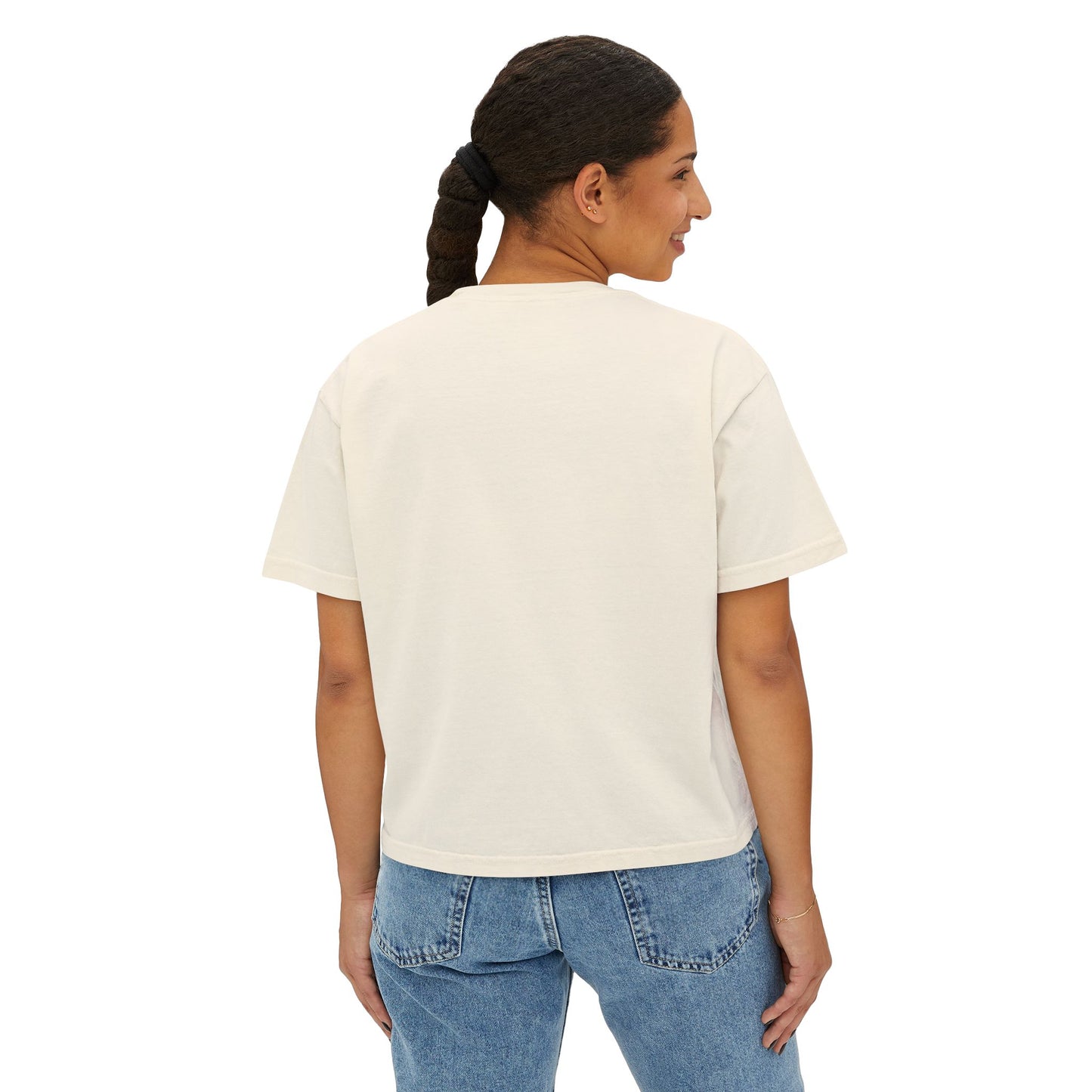 DOXIE NOT LISTENING Women's Boxy Tee