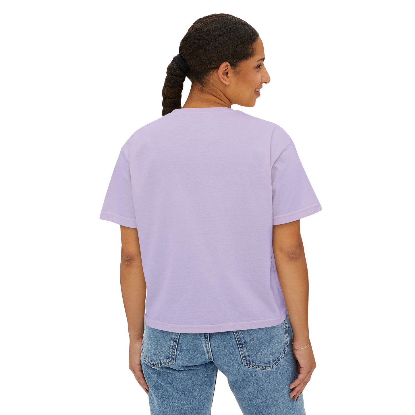 DOXIE NOT LISTENING Women's Boxy Tee