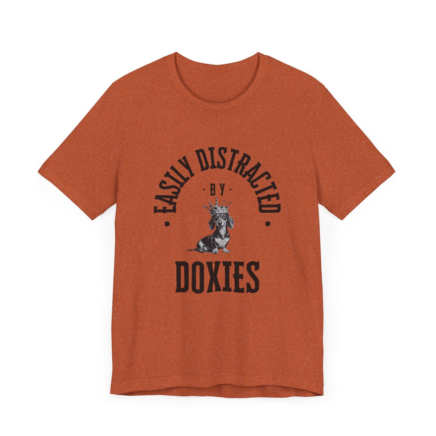 EASILY DISTRACTED BY DOXIES Unisex Jersey Short Sleeve Tee