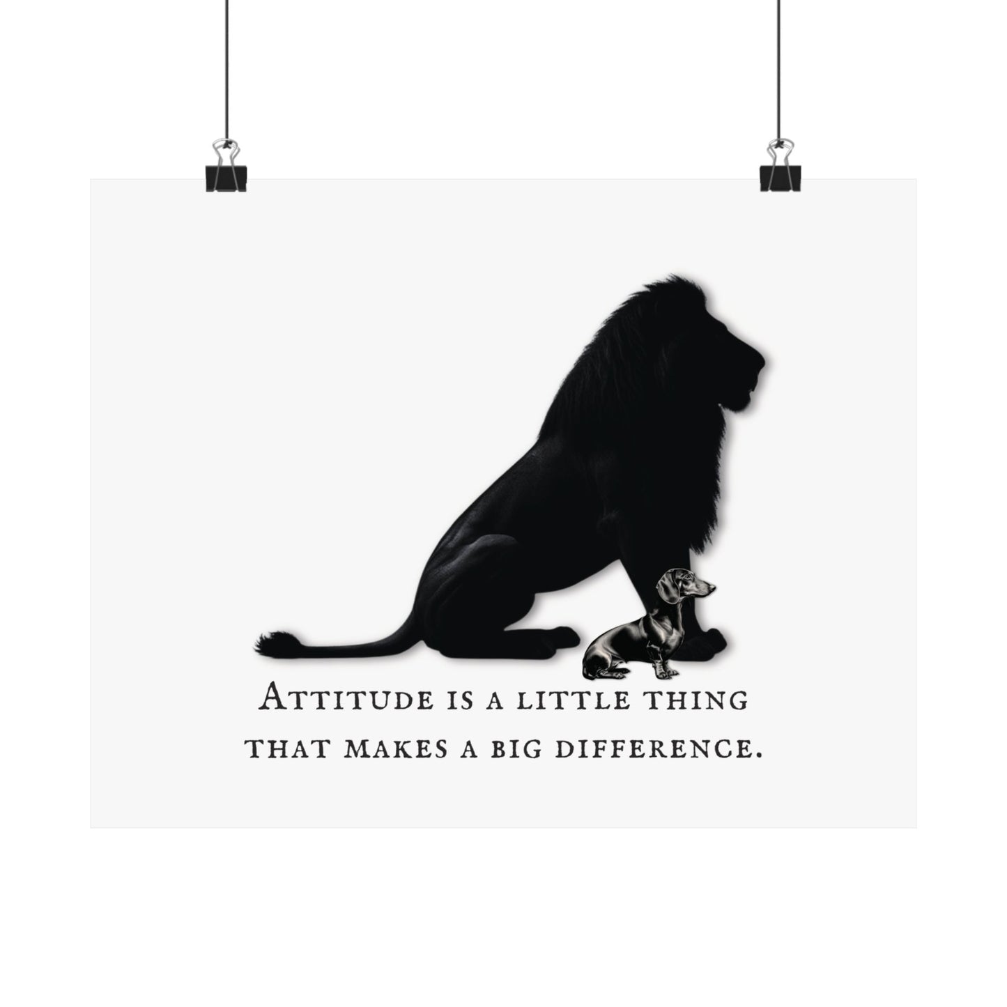 DACHSHUND ATTITUDE Satin Posters (210gsm)