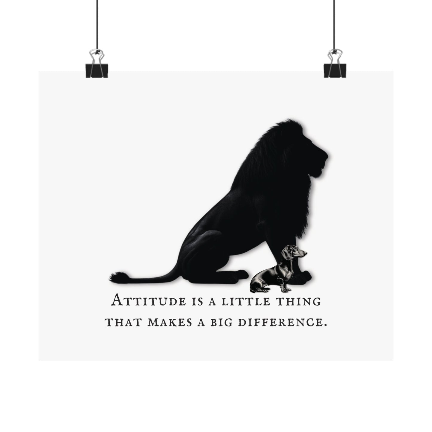DACHSHUND ATTITUDE Satin Posters (210gsm)
