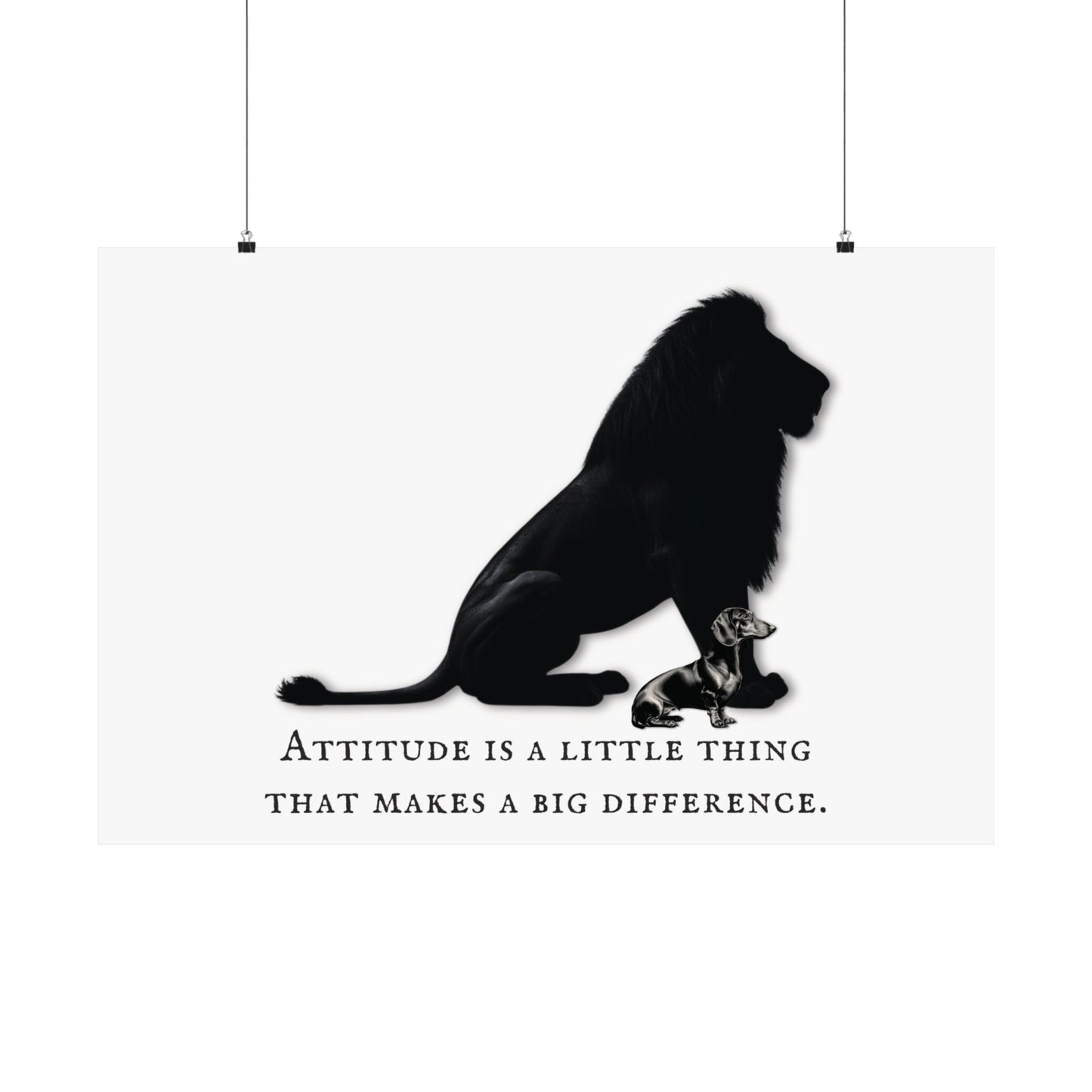 DACHSHUND ATTITUDE Satin Posters (210gsm)