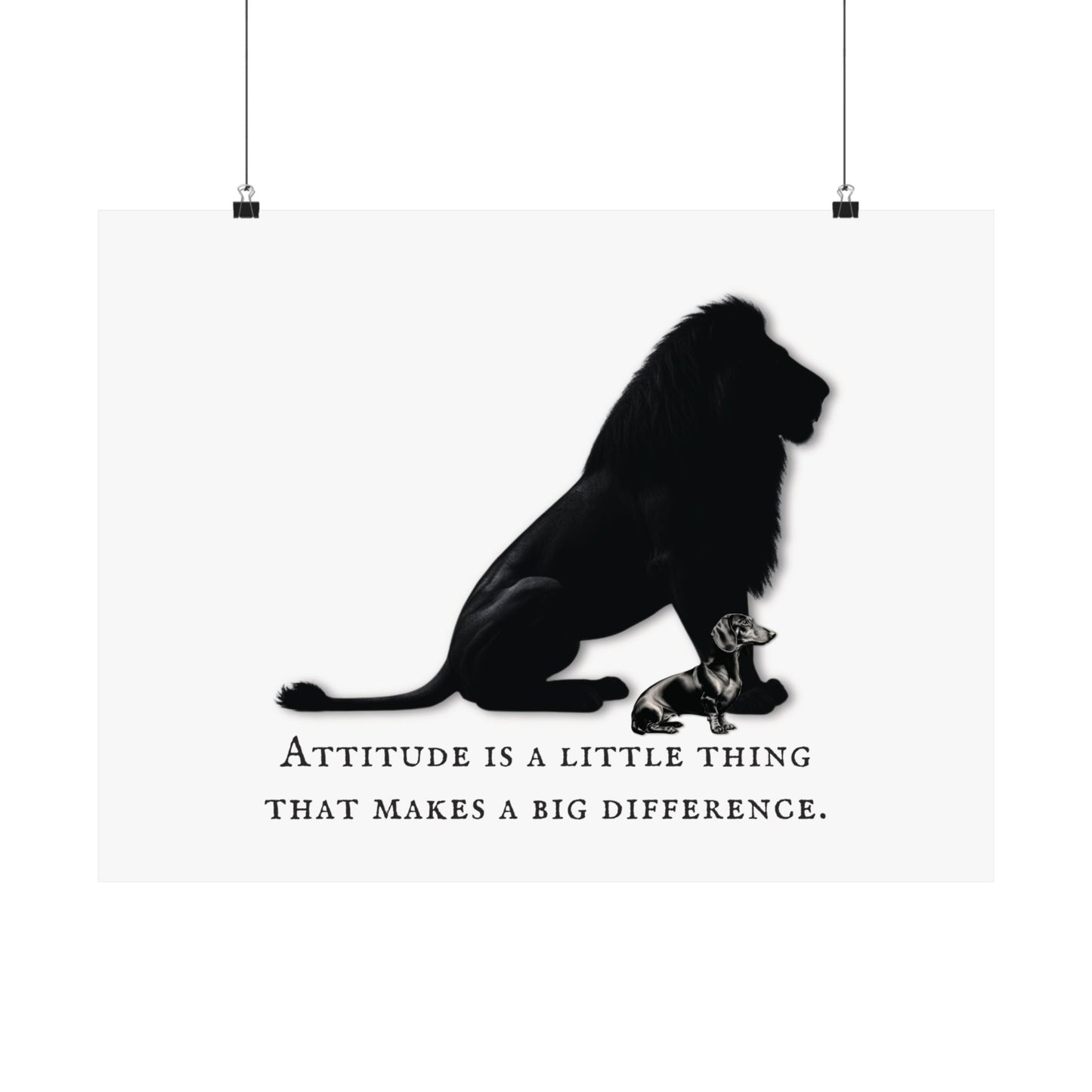 DACHSHUND ATTITUDE Satin Posters (210gsm)