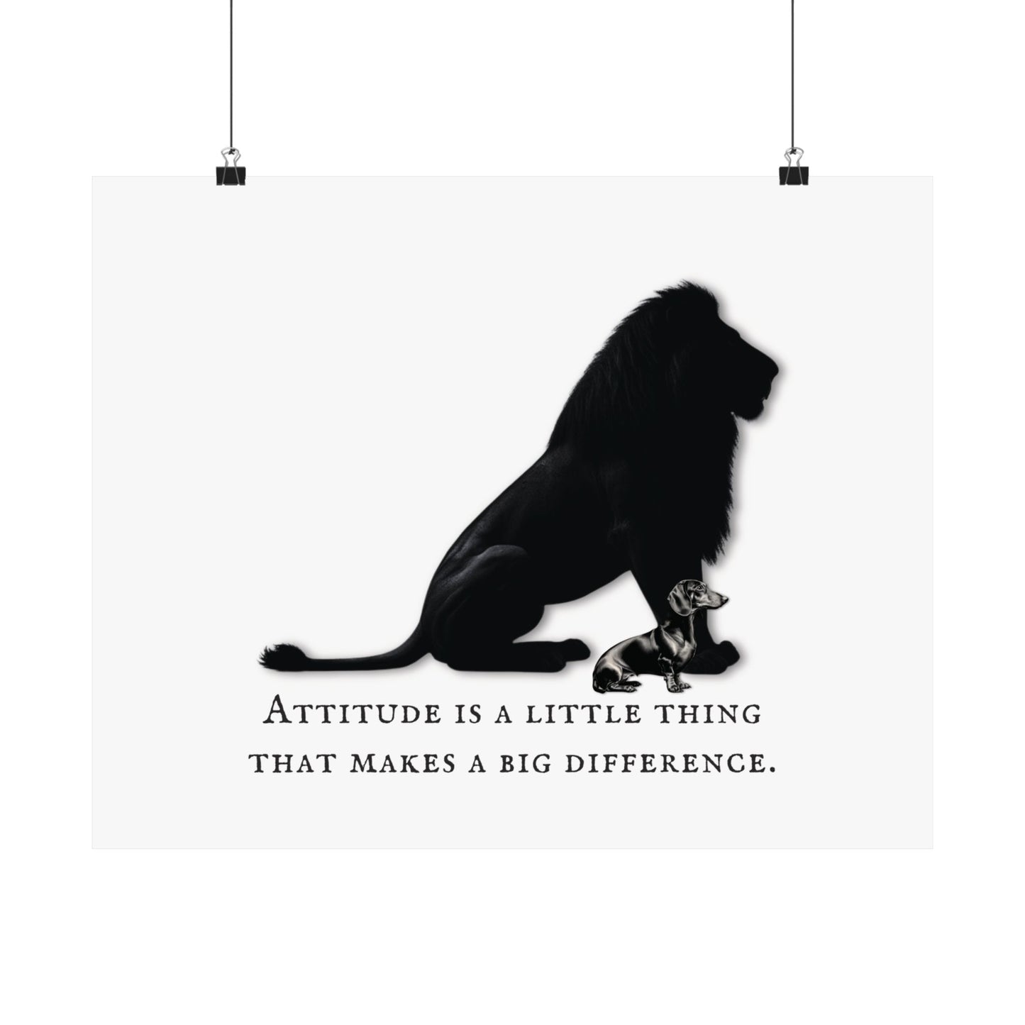 DACHSHUND ATTITUDE Satin Posters (210gsm)