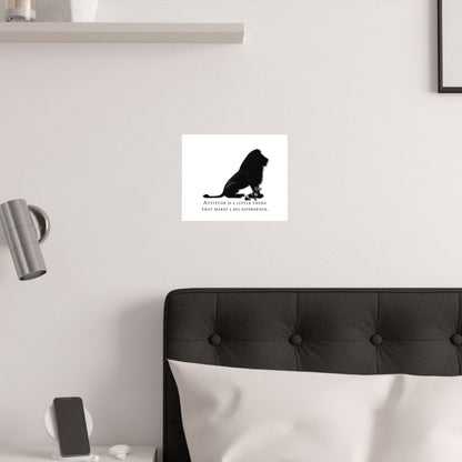 DACHSHUND ATTITUDE Satin Posters (210gsm)