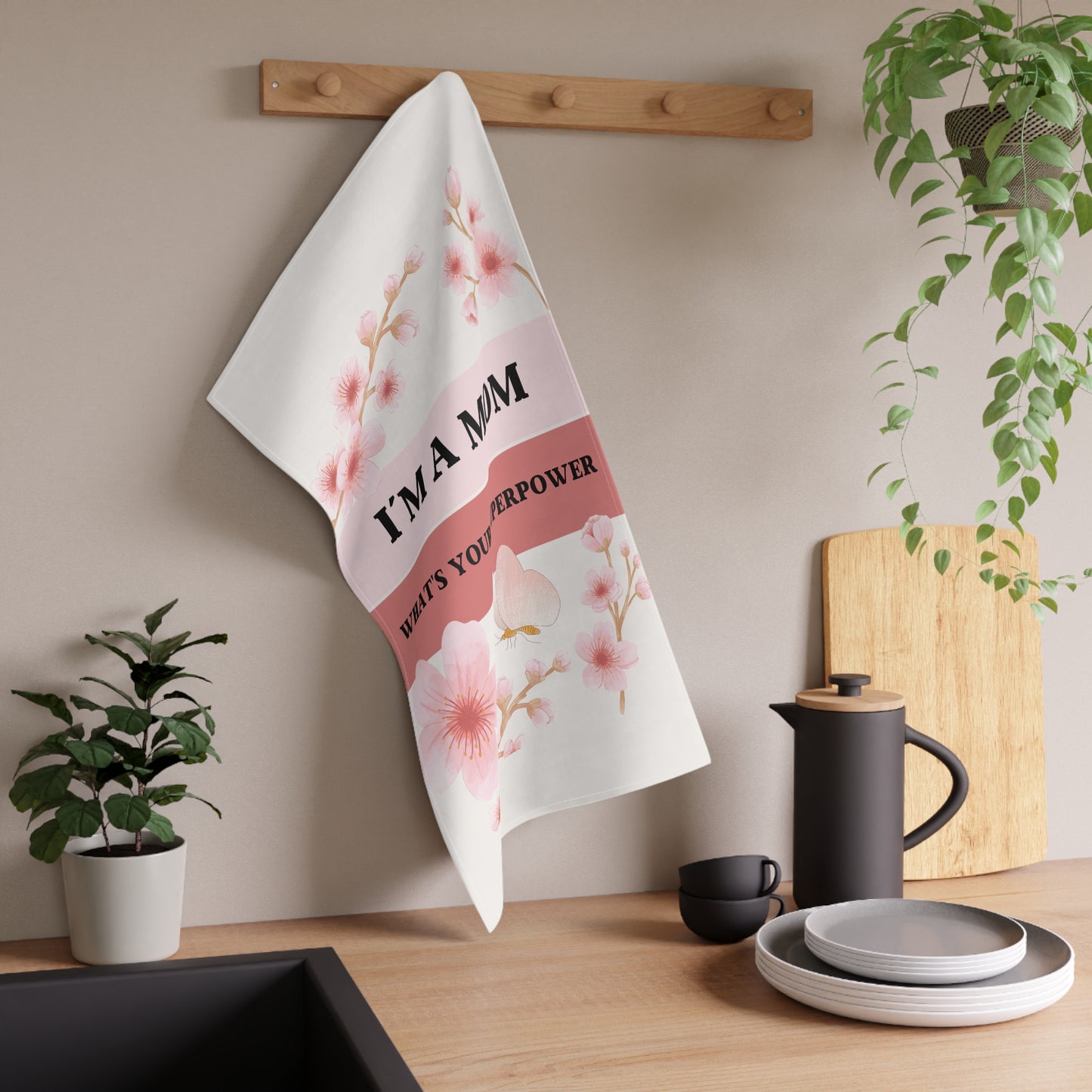 I´M A MOM WHATS YOUR SUPERPOWER Tea Towels (cotton, poly)