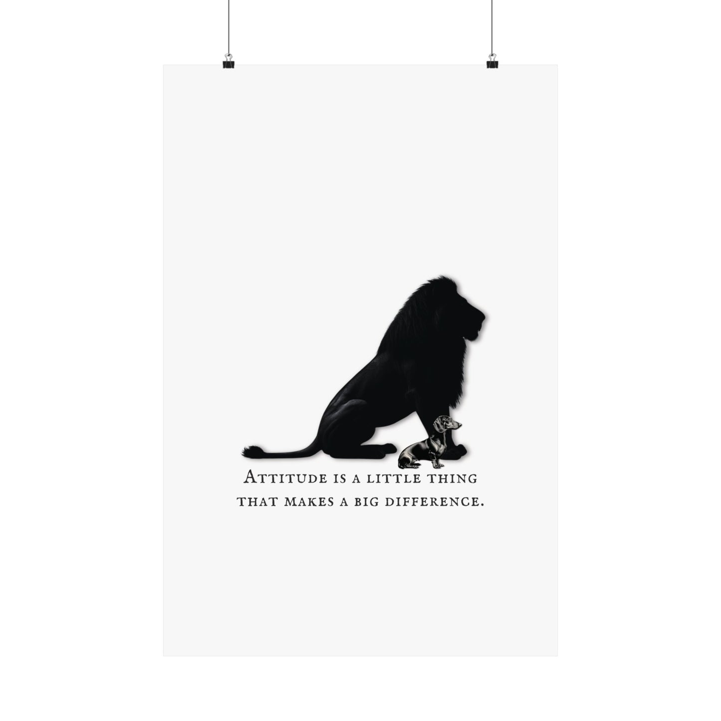 DACHSHUND ATTITUDE Satin Posters (210gsm)
